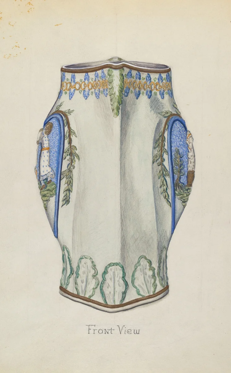 Pitcher by Barnes, index of american design, 1936