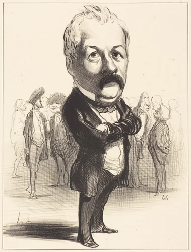 Gustave Sautayra by Honoré Daumier, print, 1849