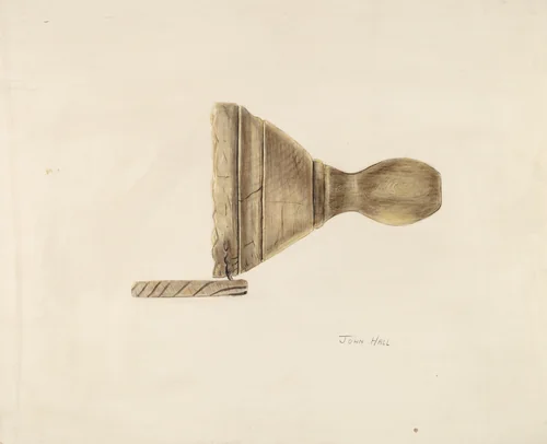 Butter Mold by John Hall, index of american design, 1935-1942