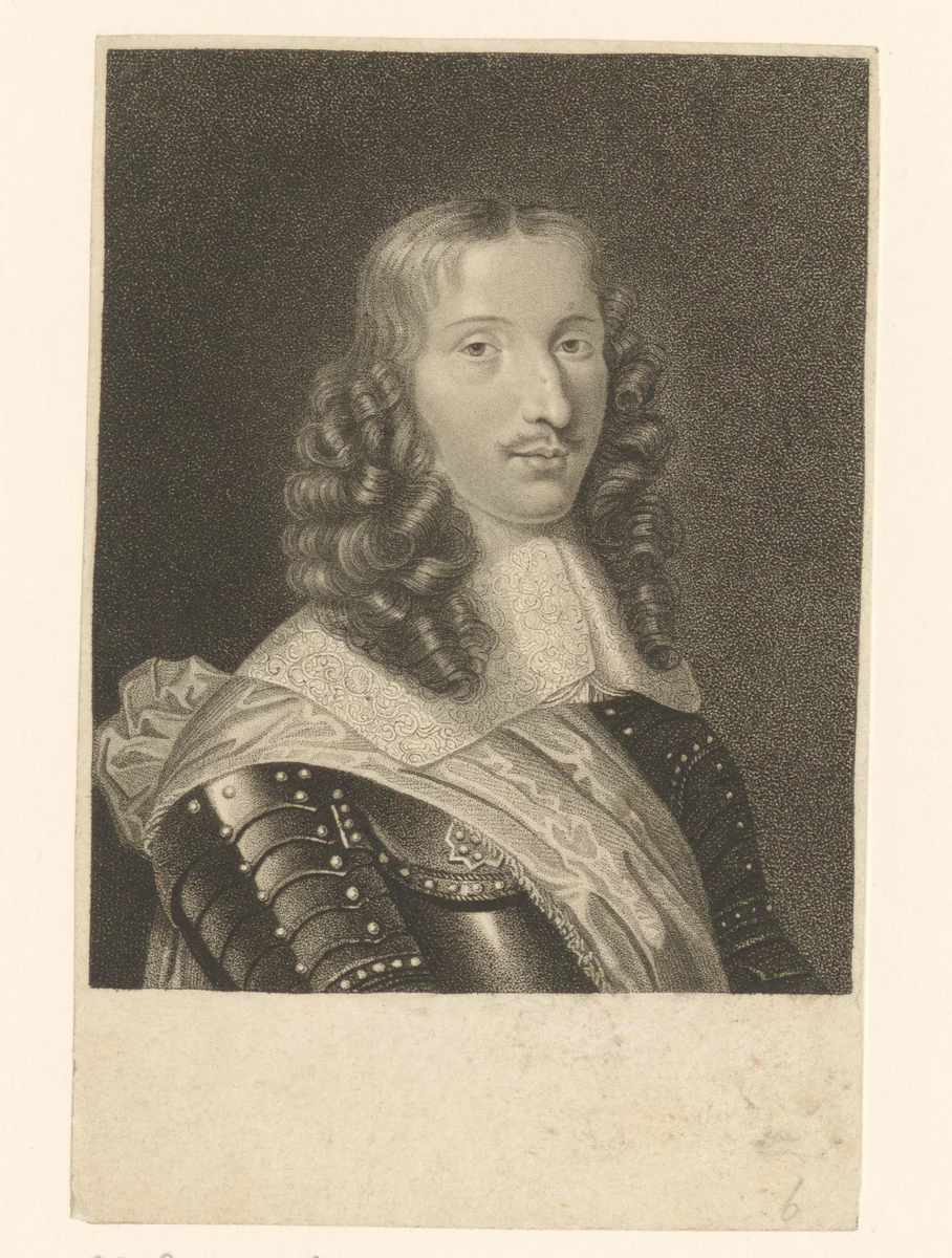 Portret van Henri de La Tour d'Auvergne by E. Bocquet, print, 1808