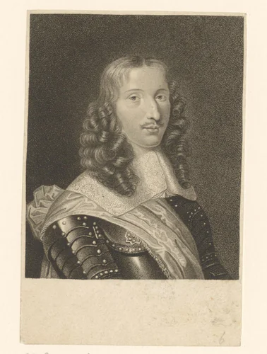 Portret van Henri de La Tour d'Auvergne by E. Bocquet, print, 1808