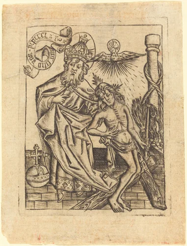 The Trinity by Master of the Berlin Passion, print, 1465