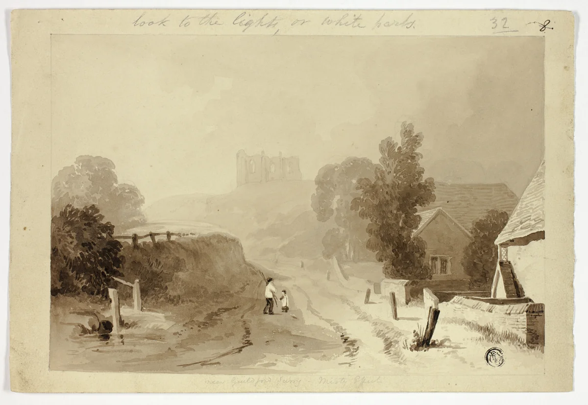 Saint Catherine's Hill, Guildford by Thomas Girtin, drawing, 1795-1802