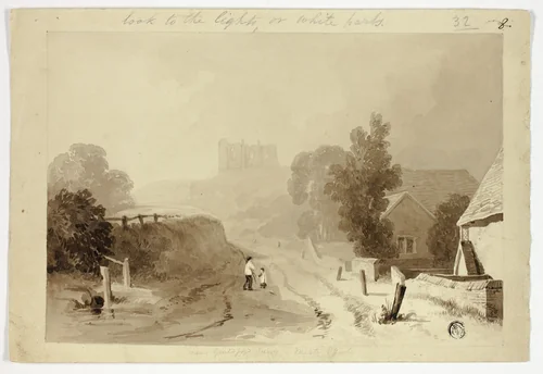 Saint Catherine's Hill, Guildford by Thomas Girtin, drawing, 1795-1802