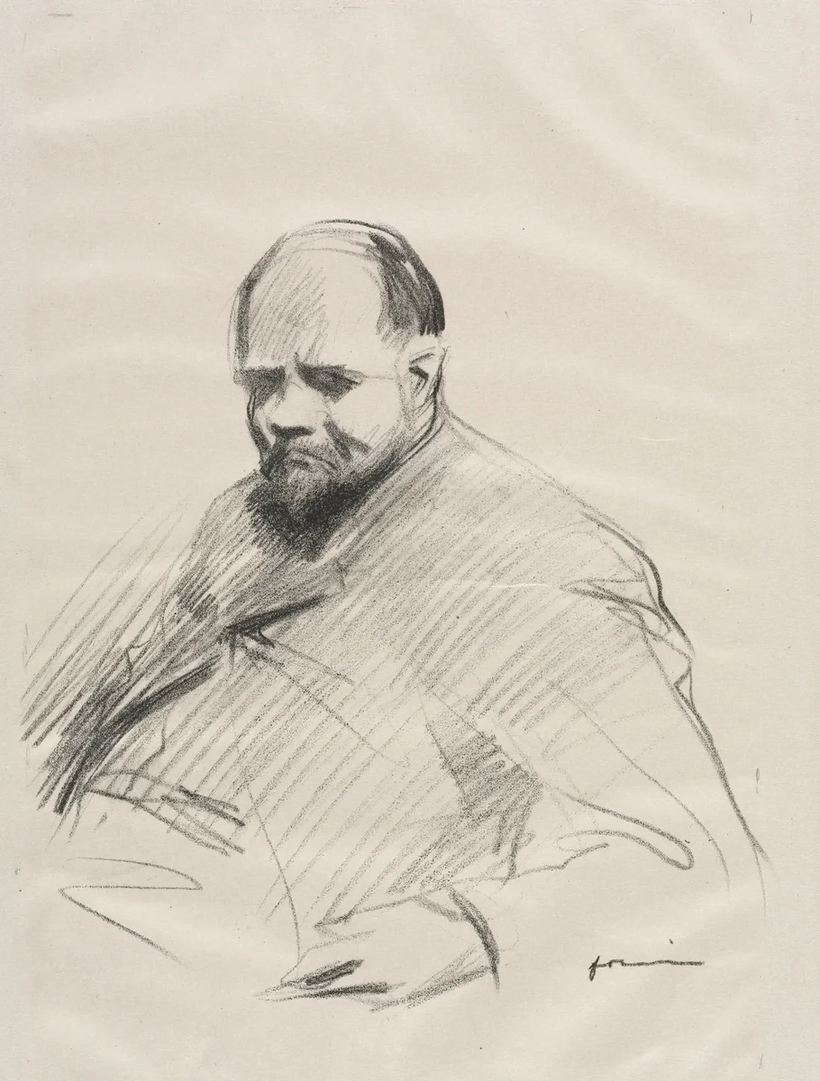 Ambroise Vollard by Jean-Louis Forain, print, 1905-1915