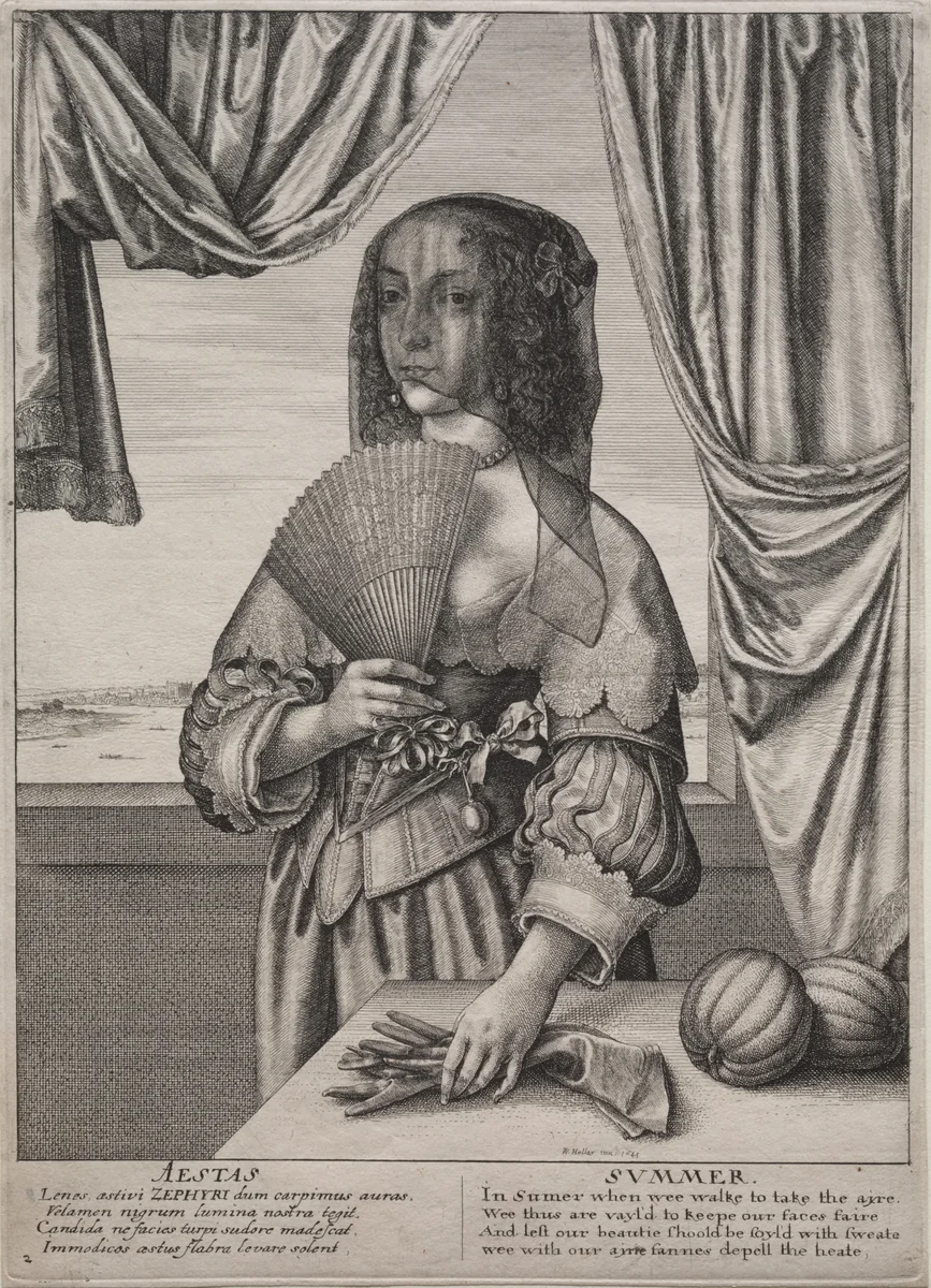The Four Seasons by Wenceslaus Hollar, print, 1641