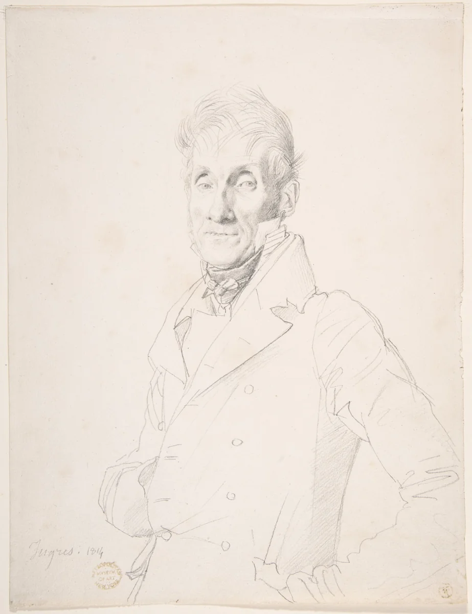 Portrait of a Man by Jean-Auguste-Dominique Ingres, drawing, 1814