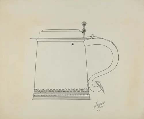 Silver Tankard by Lawrence Flynn, index of american design, 1938