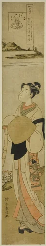 The Koya Jewel River (Koya no Tamagawa), from the series "Six Jewel Rivers in Popular Customs (Fuzoku Mu Tamagawa)" by Suzuki Harunobu (鈴木春信), print, 1764-1770