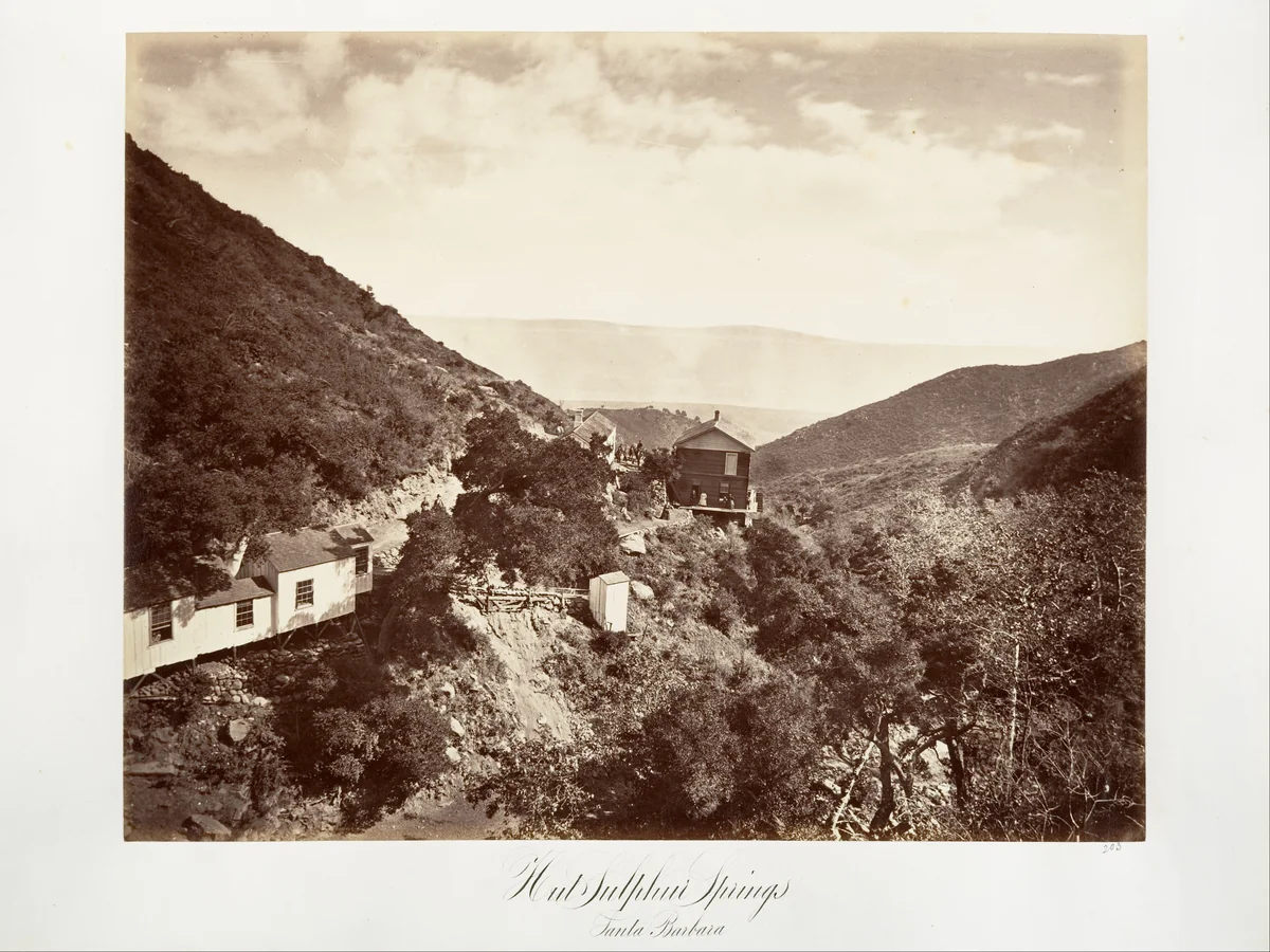 Hot Sulphur Springs, Santa Barbara by Carleton E. Watkins, photograph, 1876
