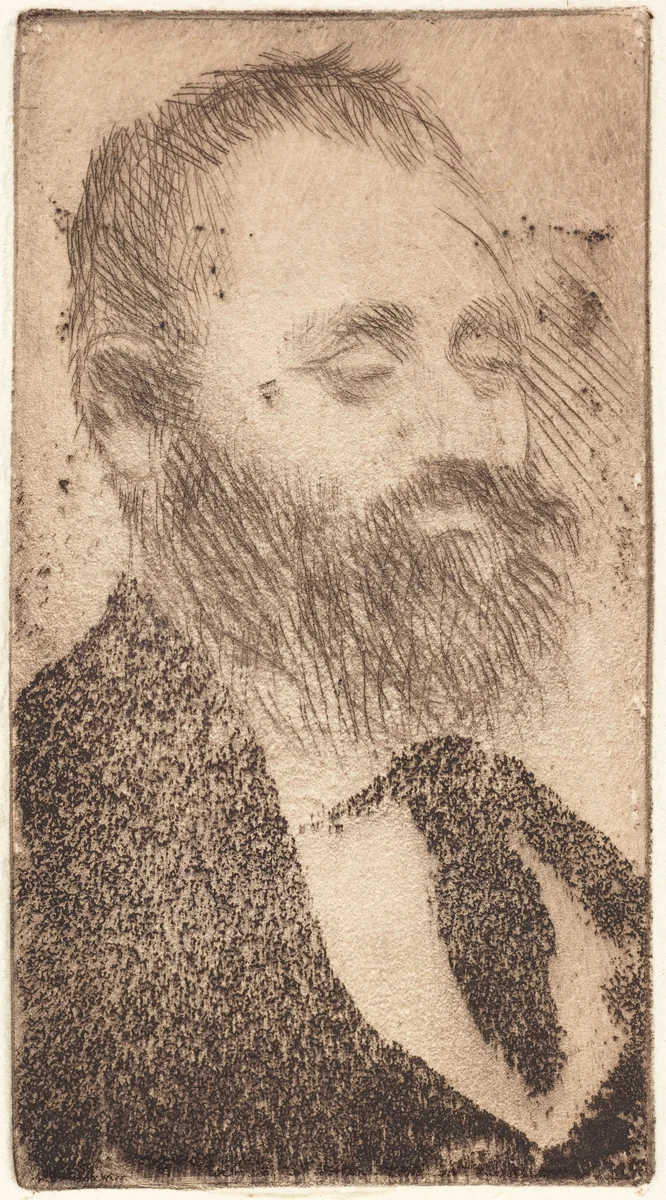 Alphonse Hirsch by Edgar Degas
Jean-François Liegme, print, 1875