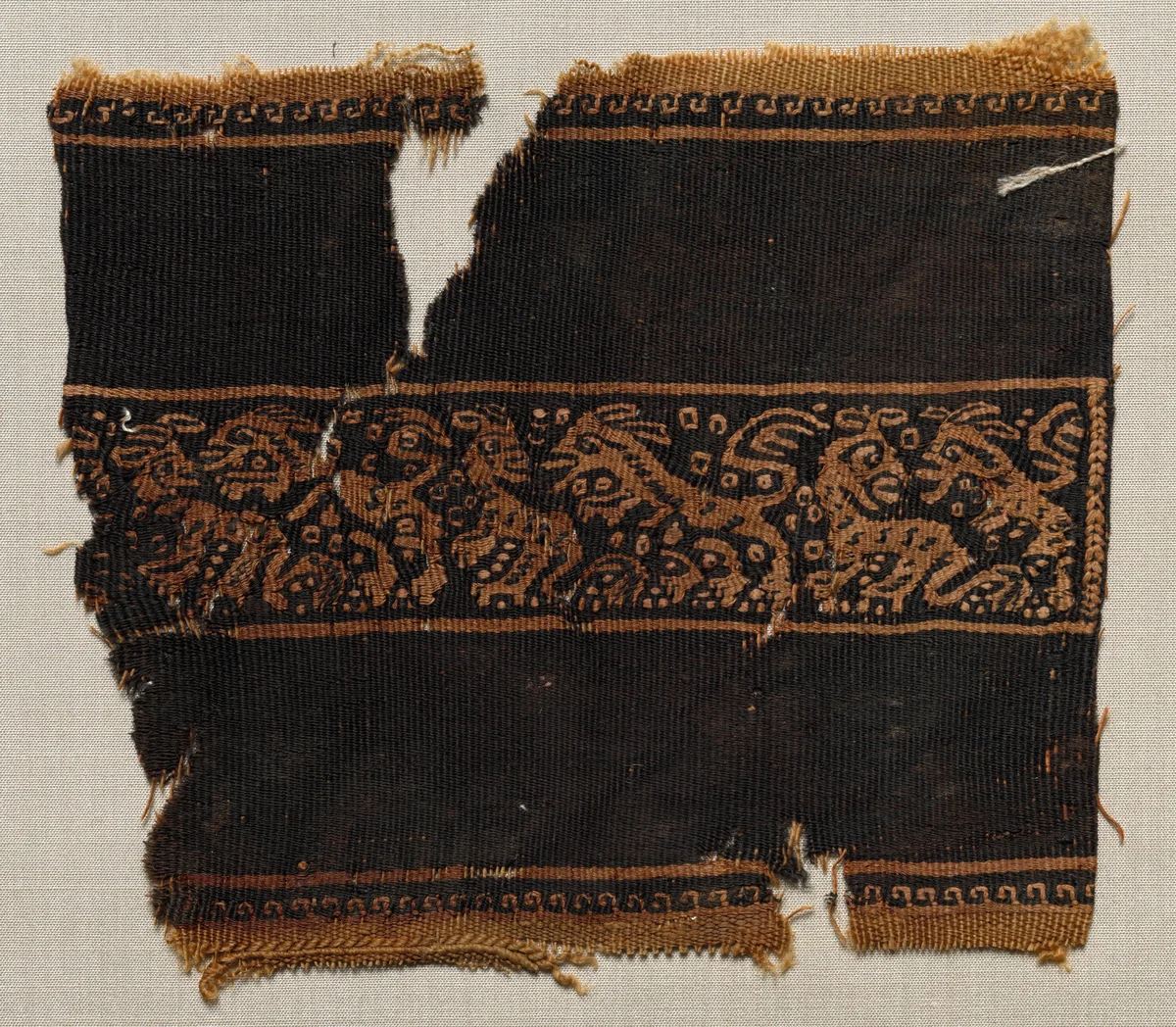 Fragment, with Part of a Clavus, from a Tunic by Unknown, textile, 700-899