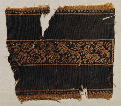 Fragment, with Part of a Clavus, from a Tunic by Unknown, textile, 700-899