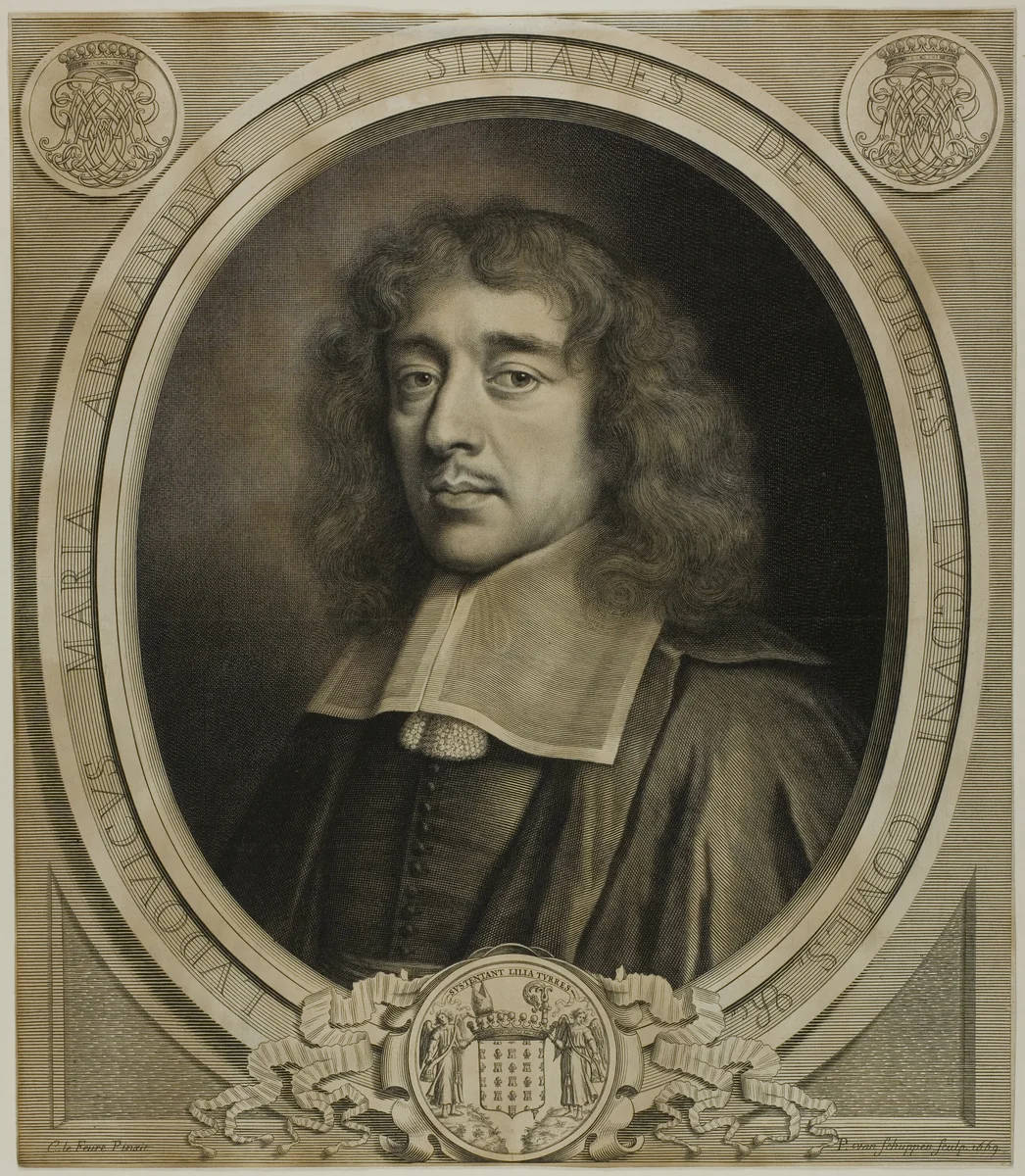 Louis-Marie-Armand de Simianes de Gordes by Pierre Louis van Schuppen, print, 1669