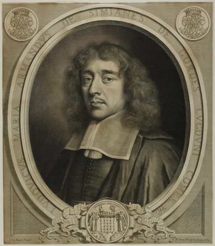 Louis-Marie-Armand de Simianes de Gordes by Pierre Louis van Schuppen, print, 1669