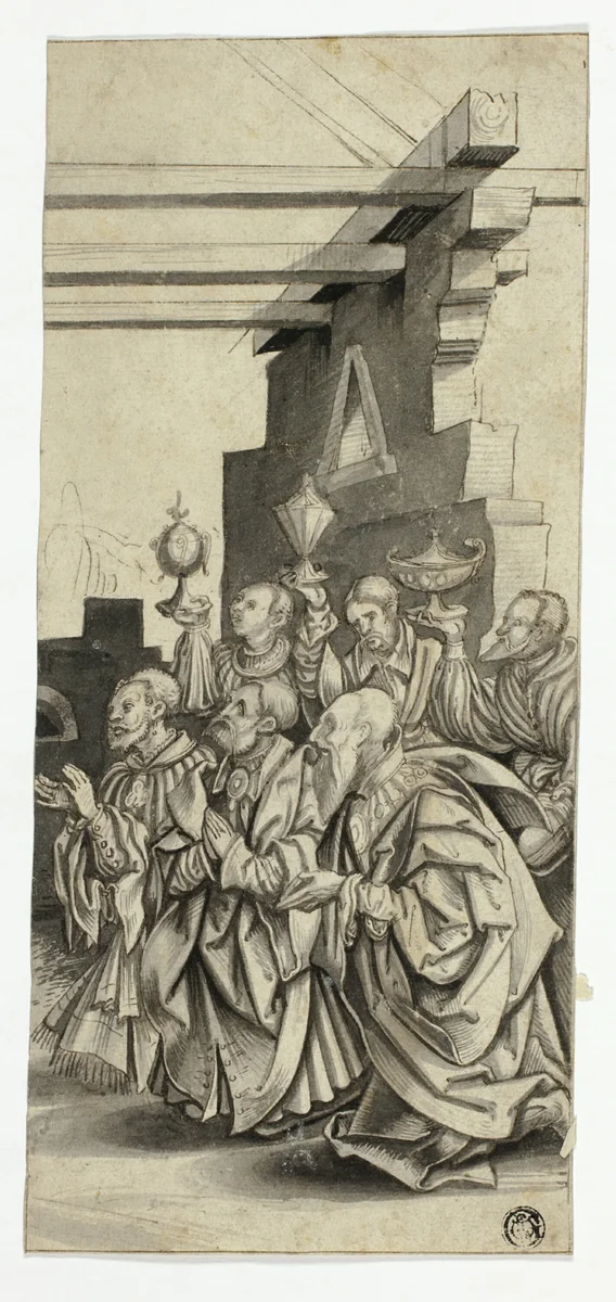 Adoration of the Magi by Hans Burgkmair, drawing, 1493-1531
