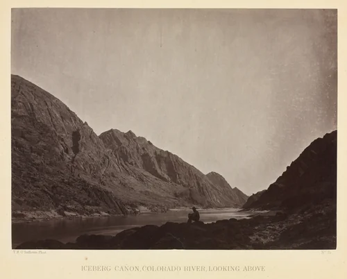 Iceberg Canyon, Colorado River Looking Above by Timothy O'Sullivan, photograph, 1866-1876