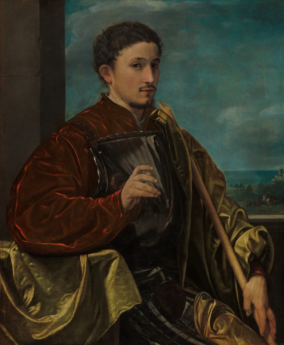 Portrait of a Knight by Giovanni Girolamo Savoldo, painting, 1525