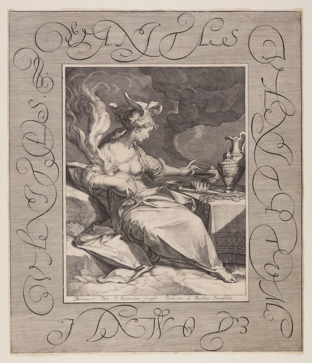 Vanitas Vanitatum et Omnia Vanitas by Jan Saenredam, print, 1600