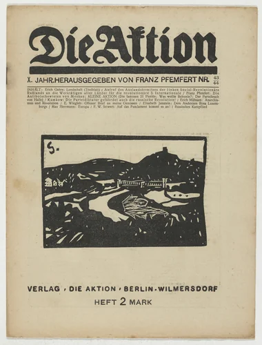 Die Aktion, vol. 10, no. 43/44 by Erich Gehre, periodical, 1920