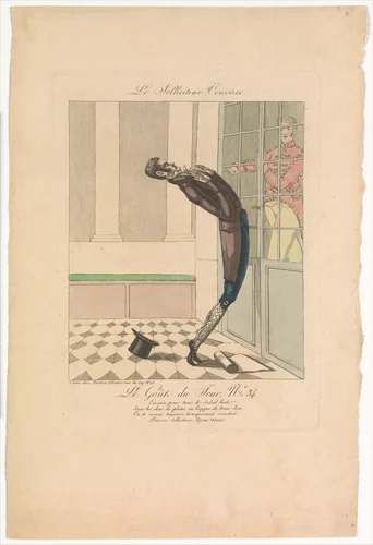 The Convex Petitioner: The Taste of the Day, no. 34 (Le Solliciteur Convèxe: Le Goût du Jour, No. 34) by anonymous, print, 1817
