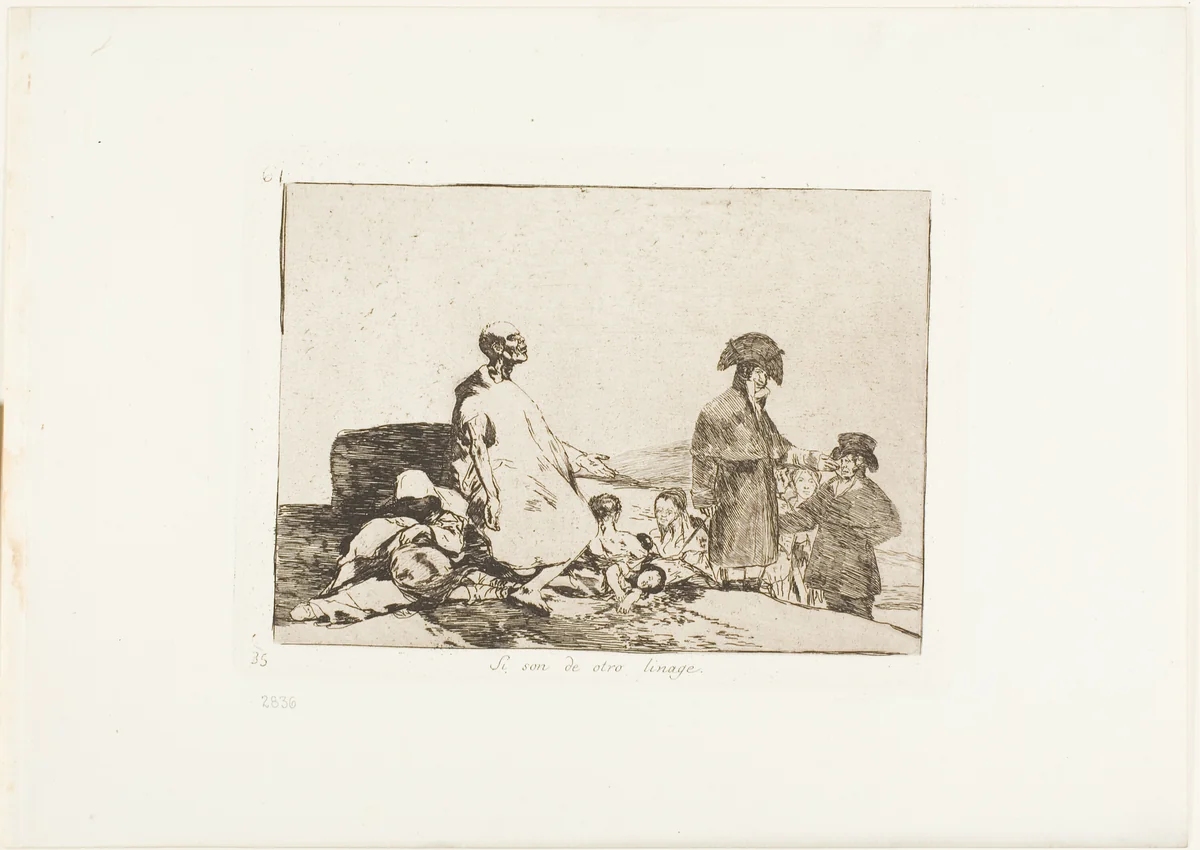 Perhaps they are of another breed, plate 61 from The Disasters of War by Francisco José de Goya, print, 1812-1815