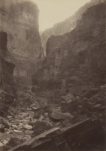 Canyon of Kanab Wash, Colorado River, Looking North by Timothy O'Sullivan, William H. Bell, photograph, 1871