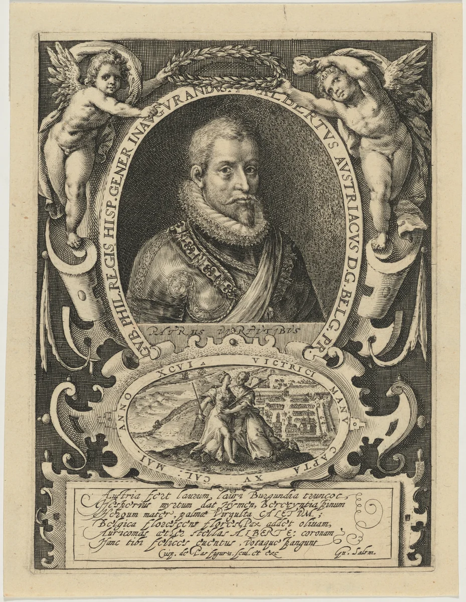 Albert of Austria, Archduke by Crispijn van de Passe I, print, 1565-1637