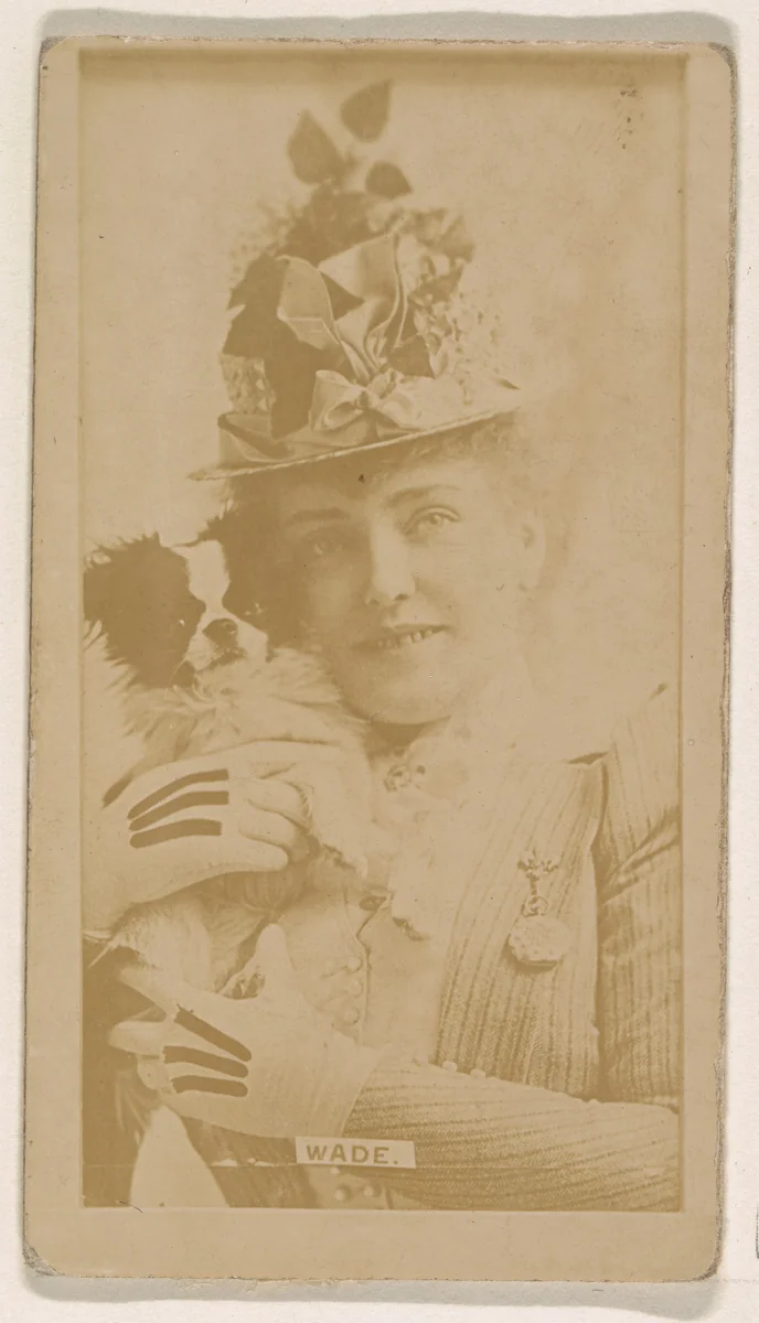 Miss Wade, from the Actresses series (N245) issued by Kinney Brothers to promote Sweet Caporal Cigarettes by Kinney Brothers Tobacco Company, photograph, 1890