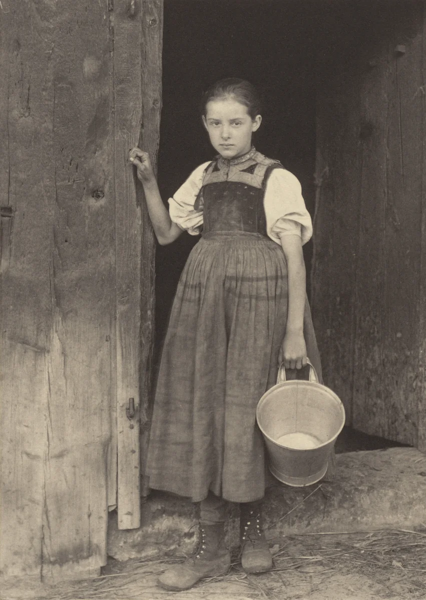 A Gutach Peasant Girl by Alfred Stieglitz, photograph, 1894