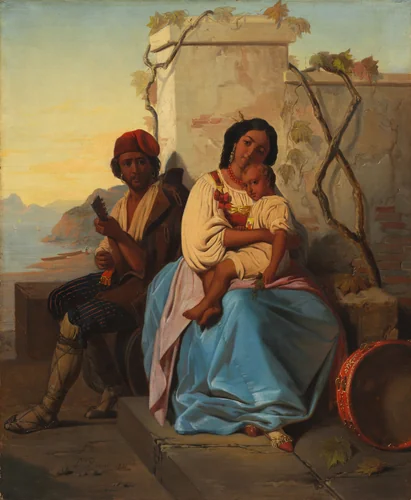 Italian Scene by Léopold Robert, painting, 1815-1835