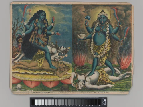 Kali/Tara by Calcutta Art Studio, print, 1885-1890