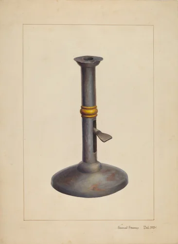 Candlestick by Samuel Fineman, index of american design, 1938