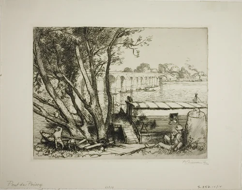 Poissy by Louis Auguste Lepère, print, 1908