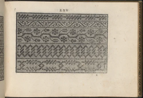 La Vera Perfettione del Disegno di varie sorti di recami, page 33 (recto) by Giovanni Ostaus, book, 1567
