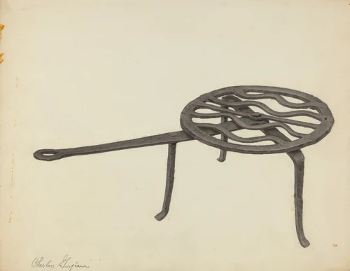 Trivet by Charles Garjian, index of american design, 1935-1942