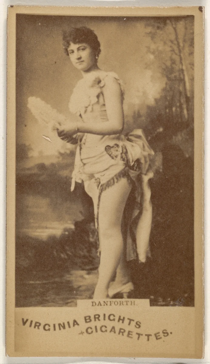 Danforth, from the Actors and Actresses series (N45, Type 1) for Virginia Brights Cigarettes by Allen & Ginter, photograph, 1885-1891