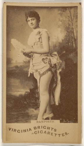 Danforth, from the Actors and Actresses series (N45, Type 1) for Virginia Brights Cigarettes by Allen & Ginter, photograph, 1885-1891