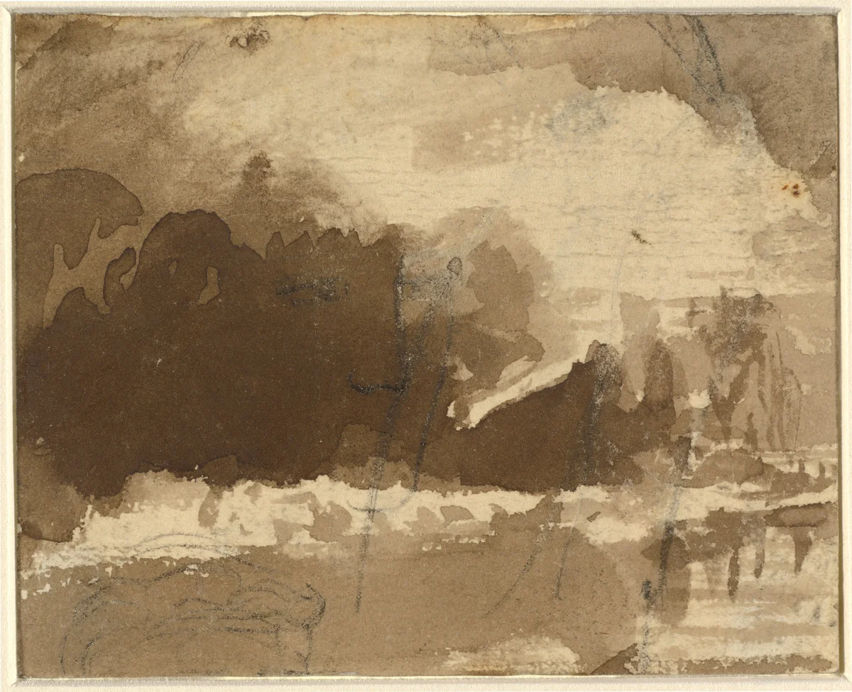 Landscape Composition [recto] by John Varley, drawing, 1778-1842