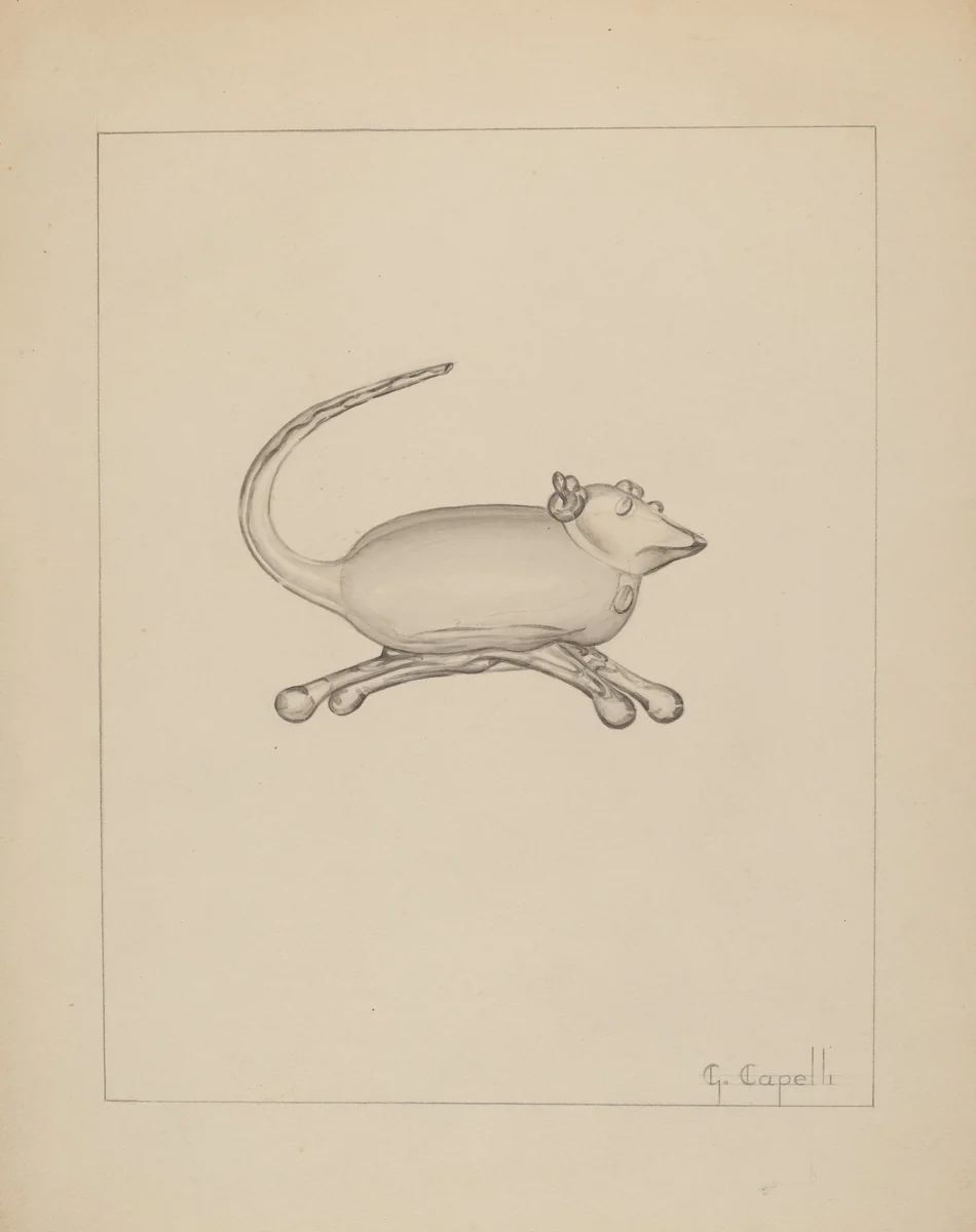 Mouse by Giacinto Capelli, index of american design, 1937