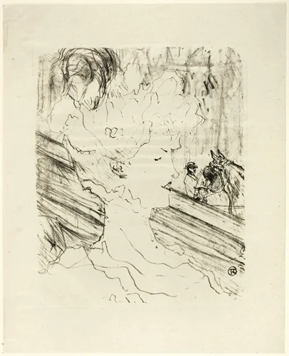 Emilienne d'Alençon, from Treize Lithographies by Henri de Toulouse-Lautrec, print, 1898