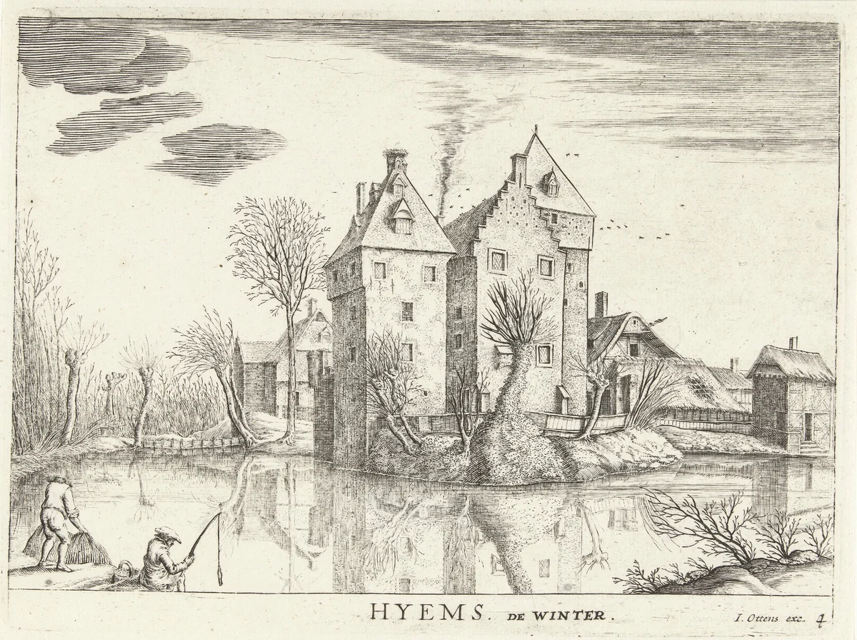 Winter by Hendrick Hondius, print, 1698-1720