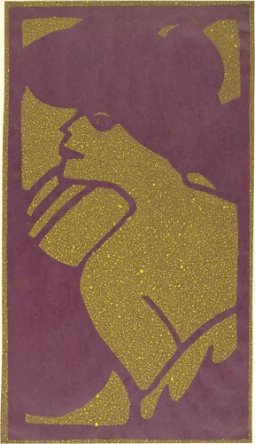 Female Half-Figure (Weibliche Halbfigur) by Christian Rohlfs, print, 1913