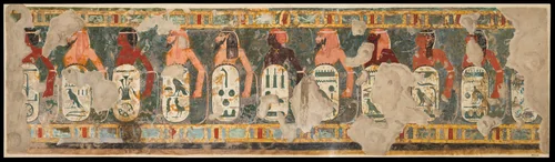 Name Rings of Subject Nations Beneath the King's Throne by Nina de Garis Davies, artwork, -1427--1400