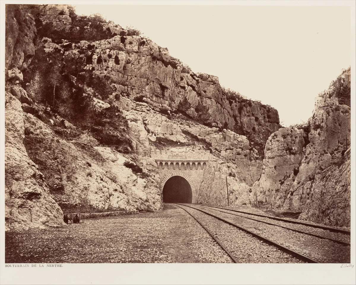 Souterrain de la Nerthe by Edouard Baldus, photograph, 1860-1862