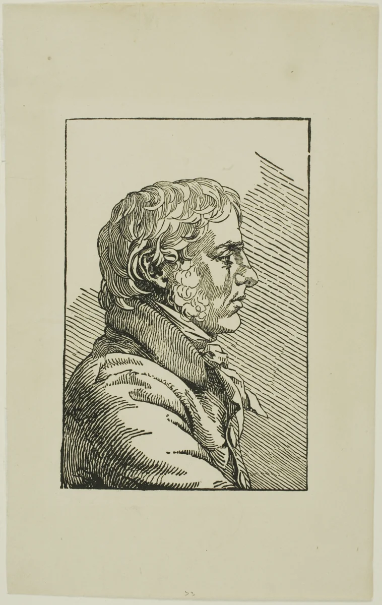 Self-Portrait by Caspar David Friedrich, print, 1794-1840