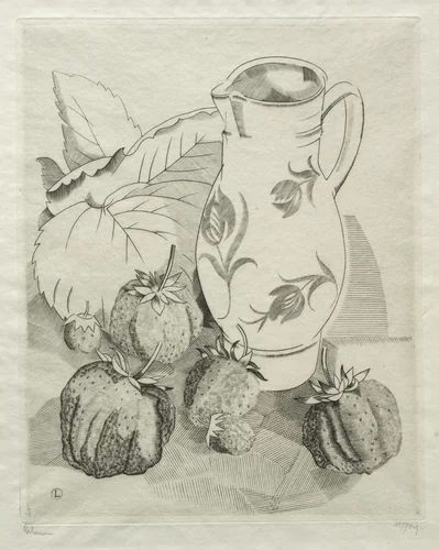 Strawberries by Jean-Émile Laboureur, print, 1924