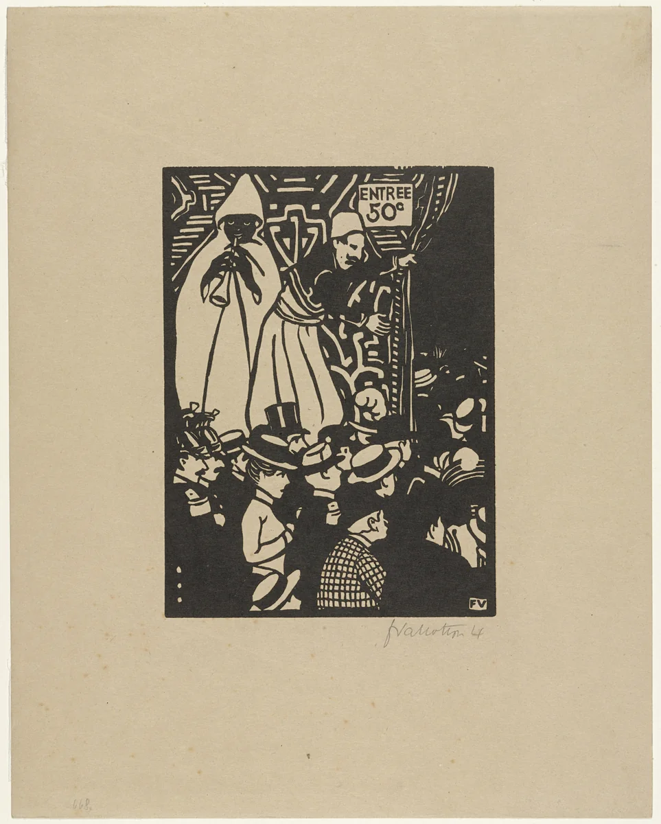 Cairo Street (plate V) from The World's Fair (L'Exposition Universelle) by Félix Vallotton, print, 1901