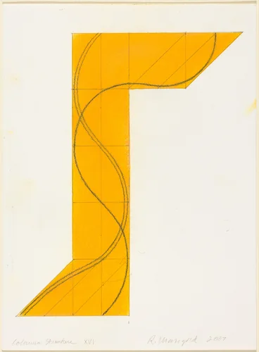 Column Structure XVI by Robert Mangold, drawing, 2007