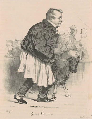 Garçon brasseur... by Honoré Daumier, print, 1838